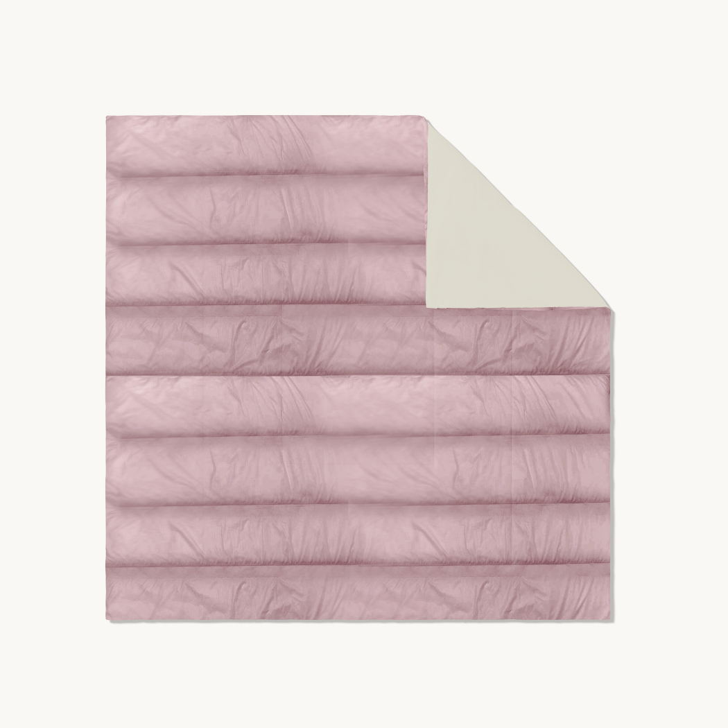 Dekbed zonder overtrek Cream/ Pink 2 in 1 Dekbed