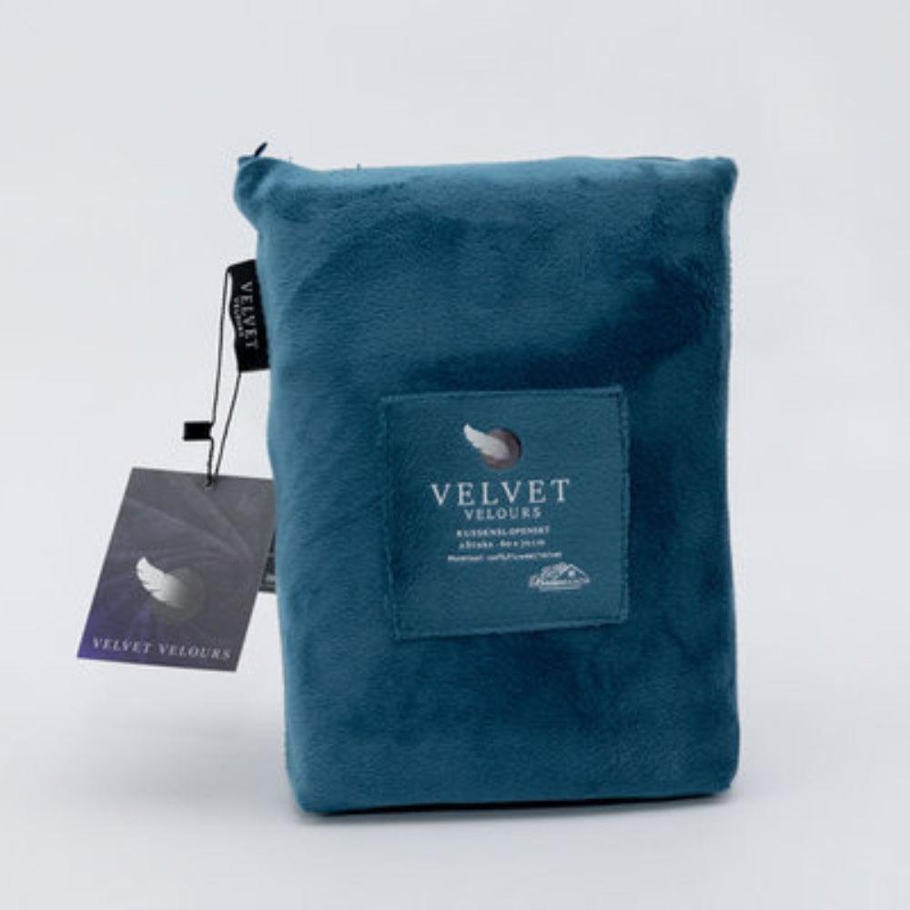Velvet/Velvet Pillowcases Petrol Blue - Y-NOT |  be different